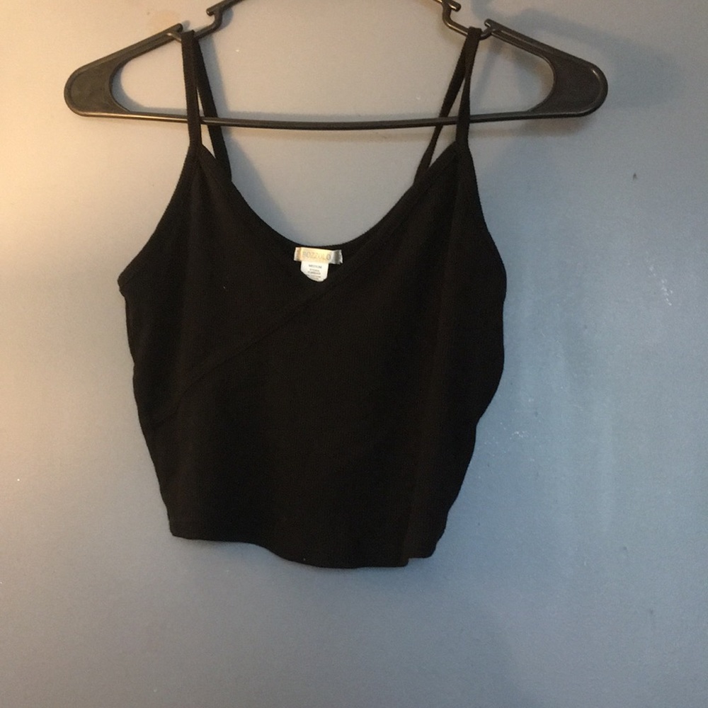 Black crop top
